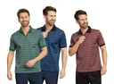 Poloshirt, Farbe rot/schwarz gestreift, Gr.L