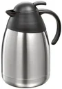 Edelstahl Isolierkanne, 1,5 Liter, Höhe mit Deckel 24 cm, ohne Deckel 21 cm