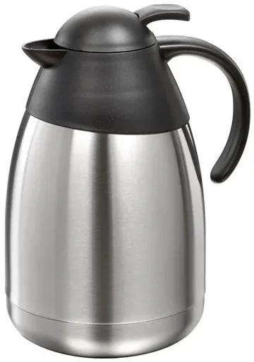 "Edelstahl Isolierkanne, 1,5 Liter, Höhe mit Deckel 24 cm, ohne Deckel 21 cm image"