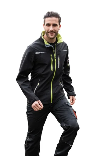 "Softshelljacke, Farbe schwarz, Gr.3XL image"