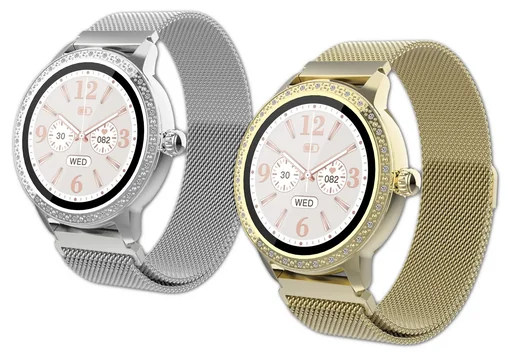 "Smartwatch mit Herzfrequenz Sensor, Multi Sport Modus und Zyklusüberwachung, gold image"
