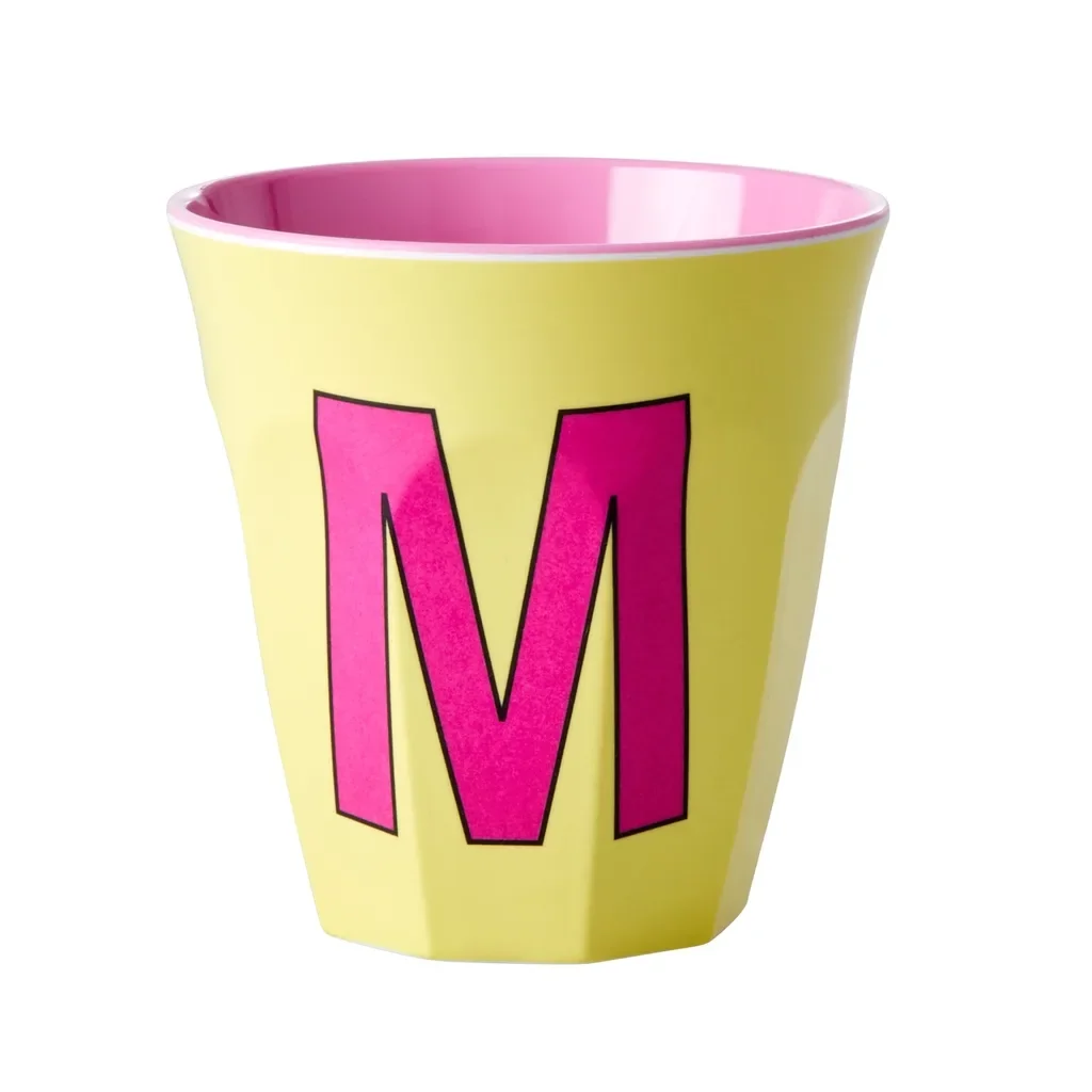 RICE Becher - M, 250 ml, Melamine, Farbe: gelb