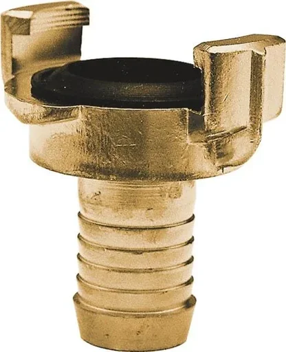 "Schnellkupplung aus Messing, Schlauchstück 1/2", Nockenweite 40 mm, 2 Stück image"