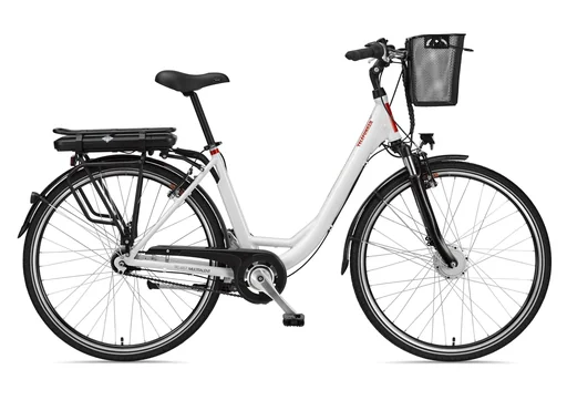 "Unisex E-Bike City, 28 Zoll, Rahmenhöhe 49 cm, 7-Gang Nabenschaltung, weiß, RC657 Multitalent image"