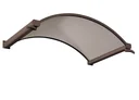 Rundbogenvordach Typ NO Bronce, 1600 x 900 x 300 mm, Farbe weiß