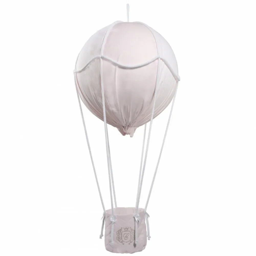 Caramella Deko Heissluftballon goldenes Emblem rosa gross
