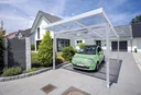 Carport Premium, weiß, 3094 x 5620 mm - Klima blue
