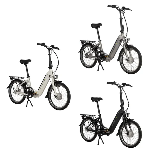 "Unisex E-Faltrad, 20 Zoll, Rahmenhöhe 33 cm,3 Gang Nabenschaltung, Schwarz, Sylt image"
