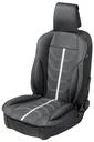 PKW Sitzauflage Kimi, Auto-Sitzaufleger im Rennsportdesign schwarz/silber