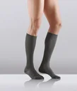 Travel-Stützstrümpfe, Mikrofaser, 2er, Größe XS (34-37), Grau