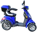 E-Scooter blau - 4 Räder - 25 km/h - Seniorenmobil
