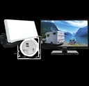 TV Camping Traveller Kit II, inkl. 24 Zoll LED-TV