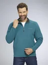 Fleeceshirt mit Reißverschluss, Farbe grün, Gr.M