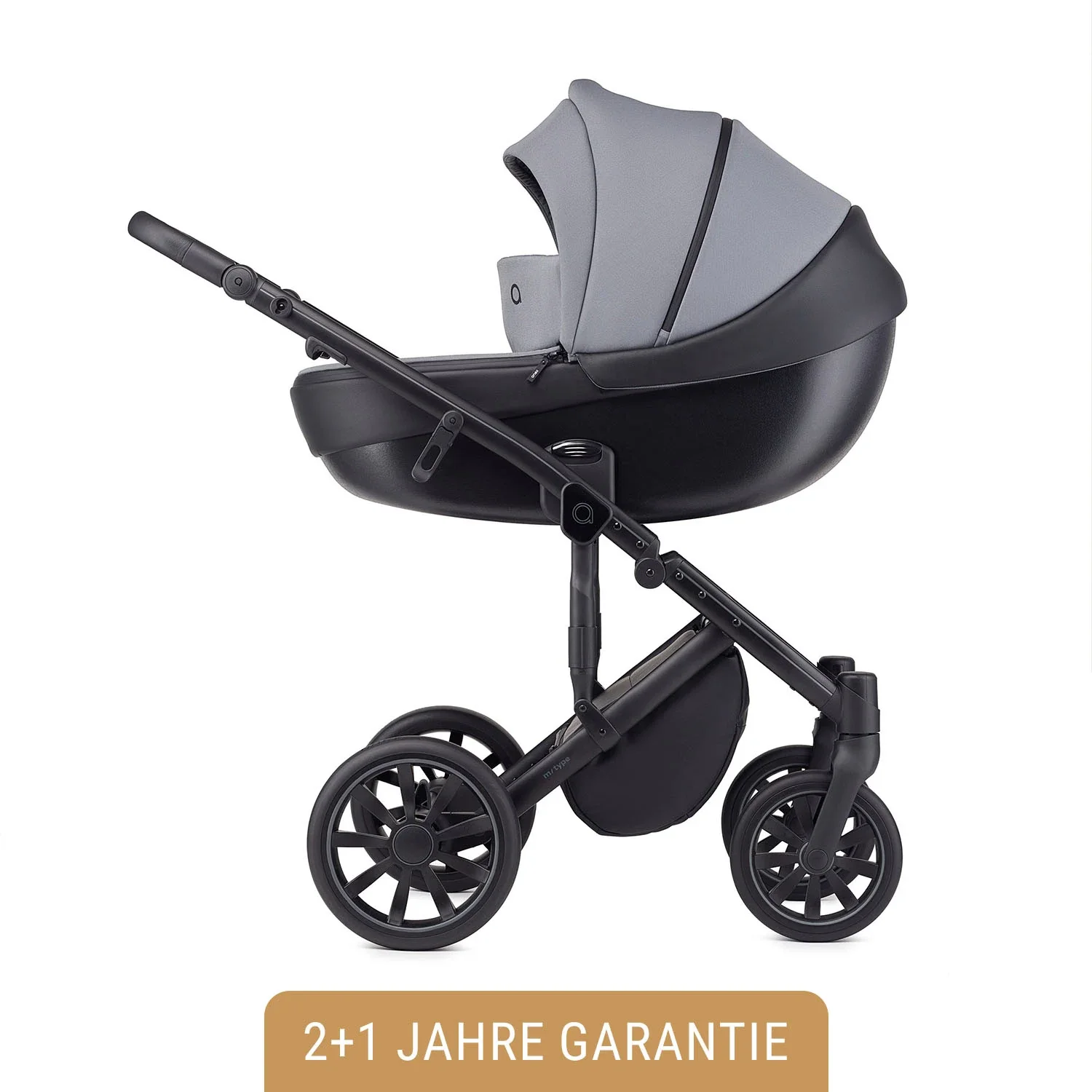 Anex Kinderwagen - m/type 3in1, Farbe Kinderwagen: Iron