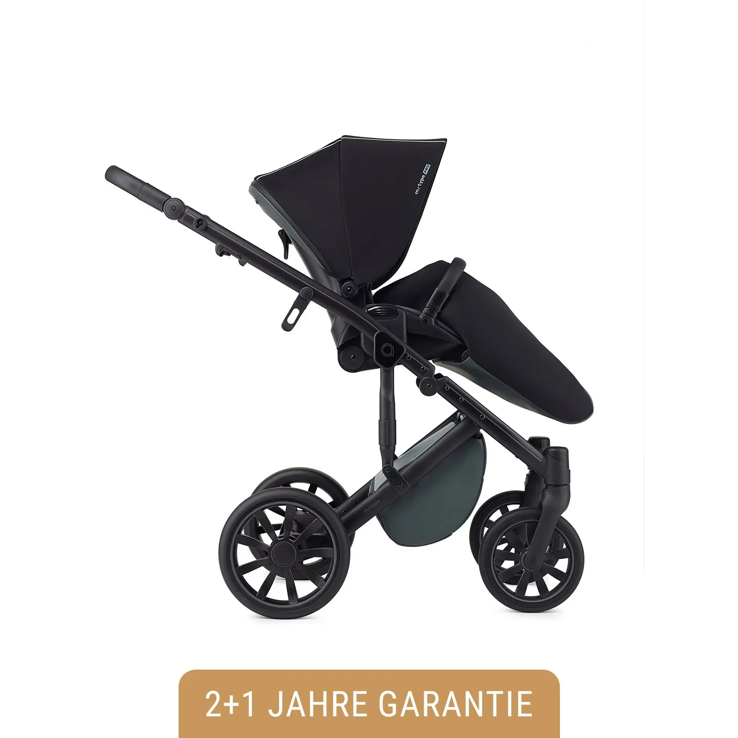 Anex Kinderwagen - m/type PRO 3in1, Farbe Kinderwagen: Casual Green