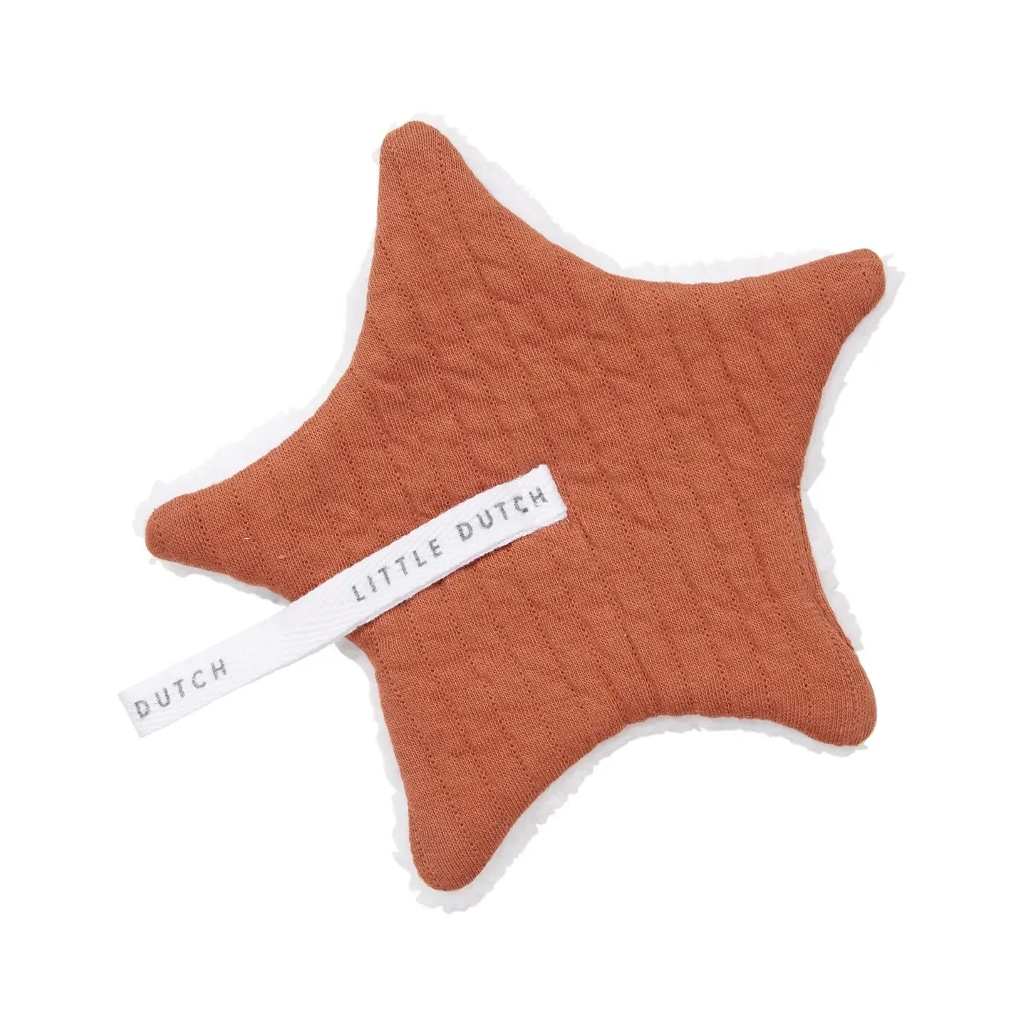 Little Dutch Kuscheltuch, Schnullertuch Baby, Farbe: Rost rot