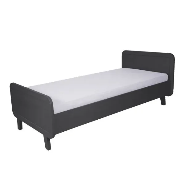 Laurette Kinderbett "Le Lit Rond" 90 x 200 cm, Farbe: Charbon