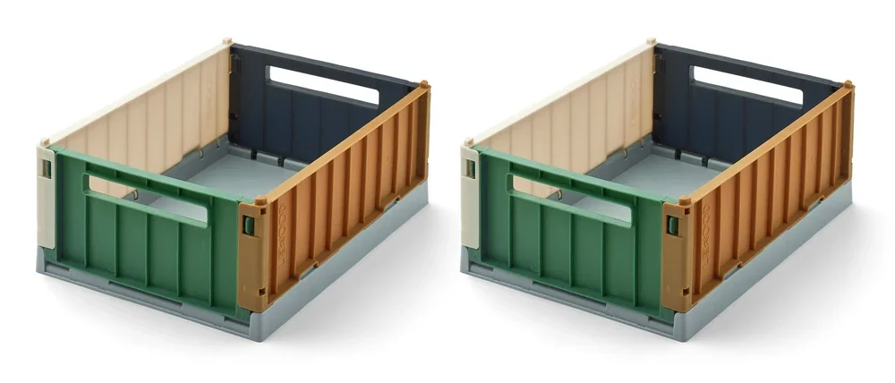 Liewood Aufbewahrungsbox Weston S 2-pack in Sea Blue Mix