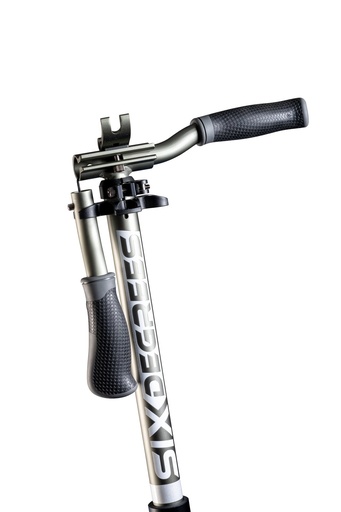 "SIX DEGREES Aluminium Scooter mit Klappmechanismus u. Ständer, 205 mm, höhenverstellbar, GS-geprüft, grau, TESTSIEGER image"