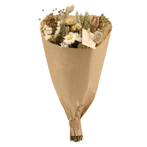 "Trockenblumen Feldblumenstrauß Natürlich - Ø15cm - ↕35cm image"