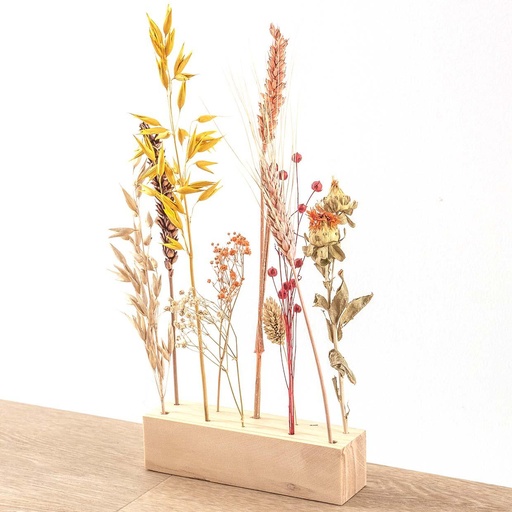 "Hölzerner Trockenblumenständer - L - Blumen und Kräuter + Trockenblumenarrangement image"