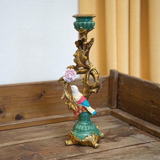 "Kerzenhalter Vogel & Blume - Extra Groß - 33 cm image"