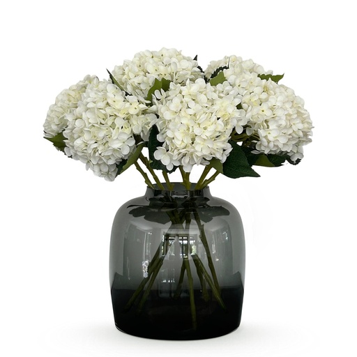 "Kunstblumen Solo - Weiß - Hortensienblüte - x 8 - 52 cm image"