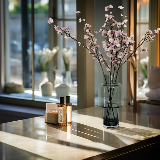 "Kunstbloemen Solo - Pink - Japanese Cherry Blossom - x 4 - 95 cm image"