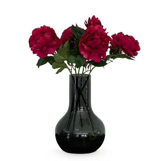 "Kunstblumen Solo - Dunkelrosa - Pfingstrosen - x 5 - 65cm image"
