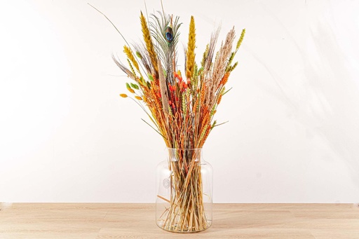 "Trockenblumenstrauß - Bunte Natur - Trockenstrauß - 70 cm image"