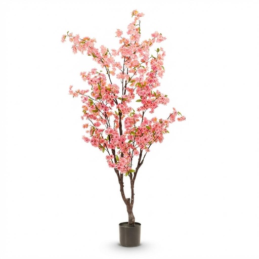 "Kunstpflanze - Prunus - Kirschblüte - Rosa - 175cm image"