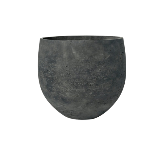 "Topf Orb Schwarz gewaschen - Ø32 x H28 cm image"