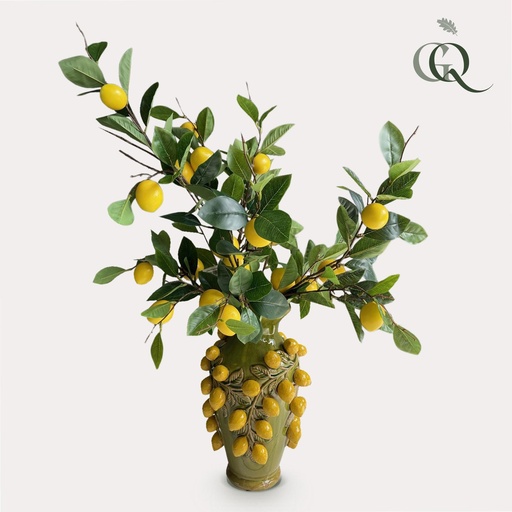 "Kunstblumen - Bukett L - Zitronen-Glanz - 80cm image"