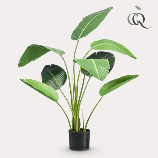 "Kunstpflanze - Strelitzia nicolai - Paradiesvogelblume - 120cm image"