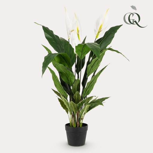 "Kunstpflanze - Spathiphyllum - Friedenslilie - 90cm image"