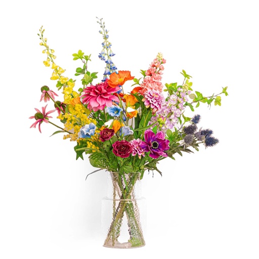 "Vibrant Harmony Bouquet - 90 cm - Kunstblumen - Seidenblumen image"
