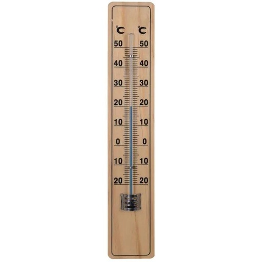 "Hendrik Jan Außenthermometer Buchenholz 20 cm image"