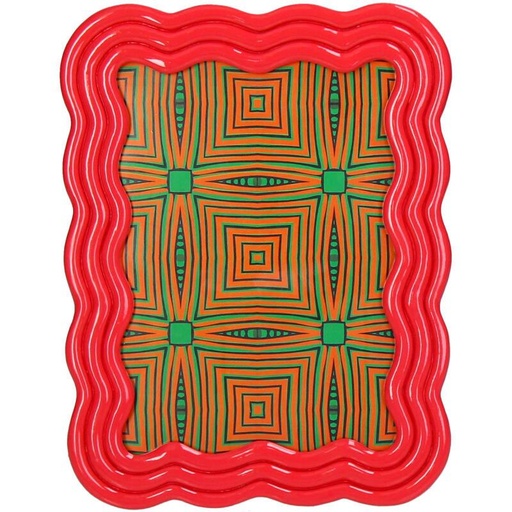 "Fotorahmen gebogen Polyresin - Rosa image"