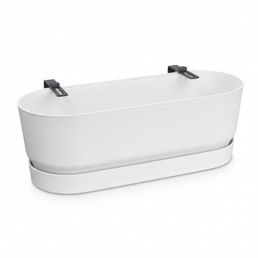 "Elho Pot Greenville Easy Balcony D25cm - Weiß image"