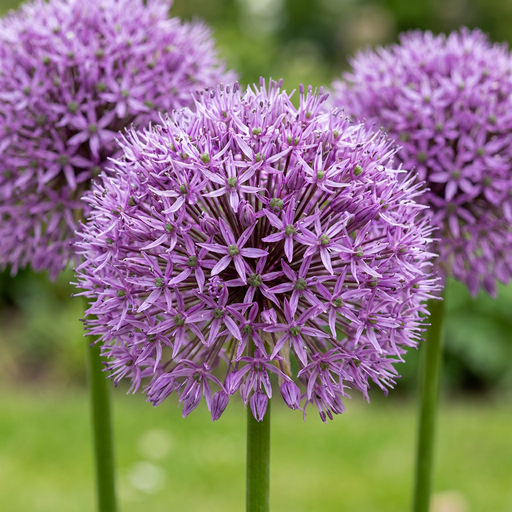 "5x Allium Gladiator - Gladiator-Zierlauch - Lila - Sommerblüher - Zwiebelgröße 16/18 image"