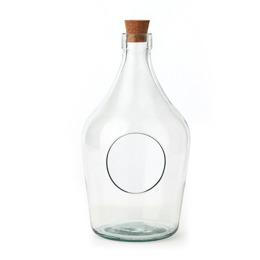 "Offenes Terrarium Flasche 3 Liter - Offene Flaschengarten - Glas mit Kork image"