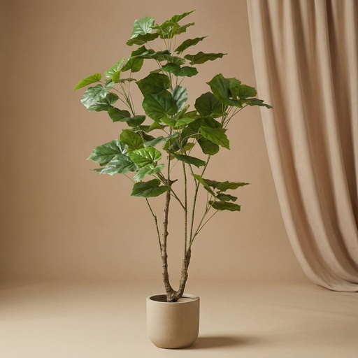 "Ficus Schirmbaum 125 cm - Kunstpflanze - Künstliche Pflanze image"
