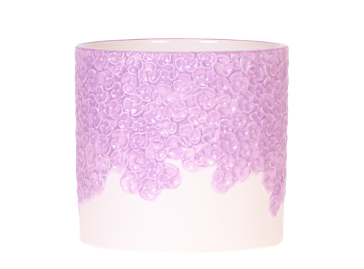 "Kolibri Home | Bloom Ziertopf - Lila - Ø12cm image"