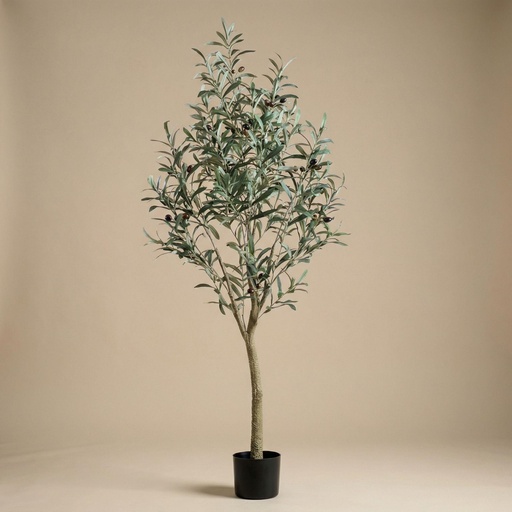 "Künstlicher Olivenbaum im Topf - Kunstpflanze - 140 cm image"