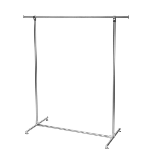 "Freistehender Metall-Kleiderständer mit 1 Kleiderstange, offener Kleiderständer für Schlafzimmer, Flur, Ankleidezimmer, grau, Metall image"