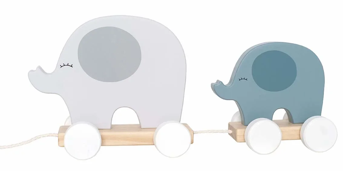 Jabadabado Nachziehtier Elefant grau