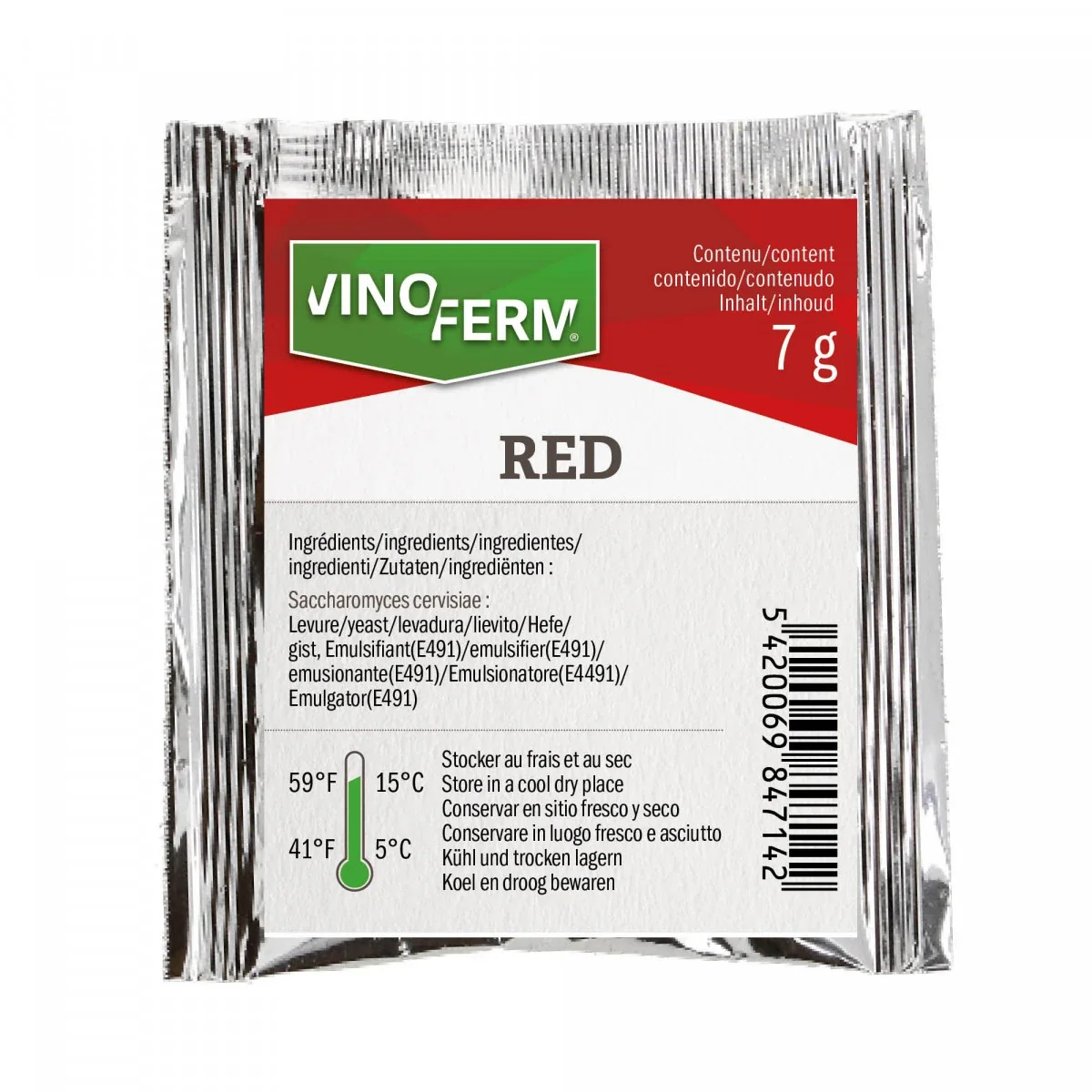 Vinoferm Red Weinhefe 7 g