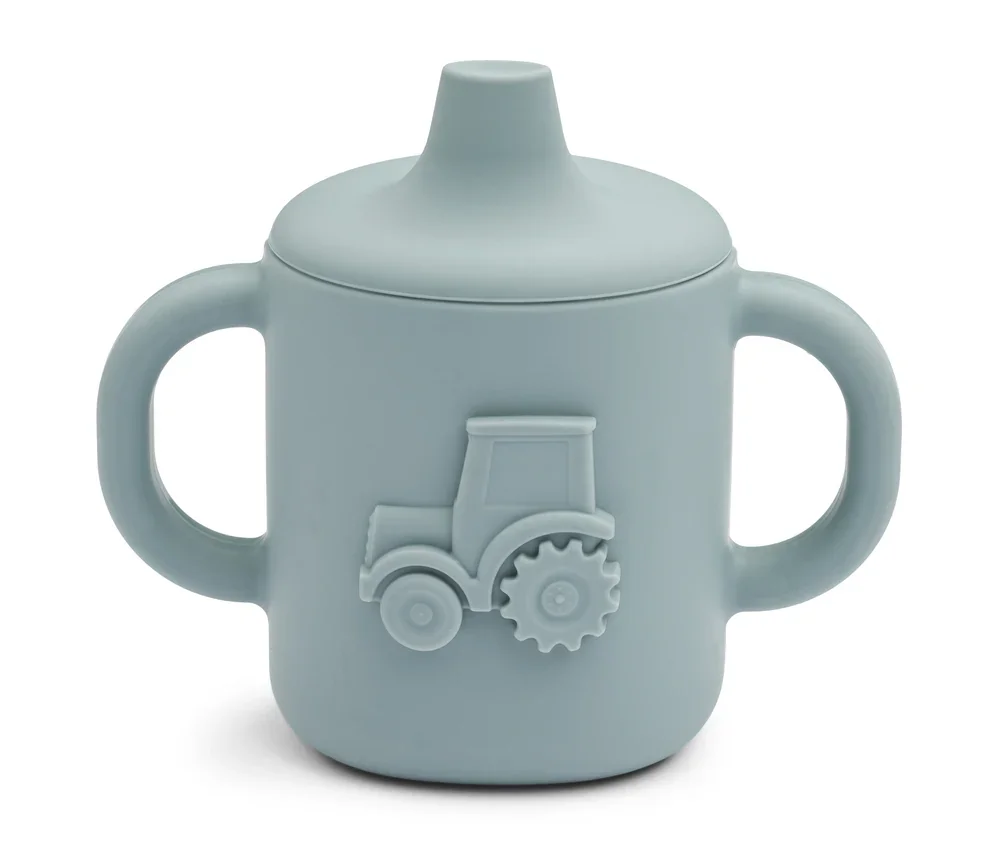 Liewood Schnabeltasse, Trinklernbecher – Amelio, silikon, Farbe: Blue fog