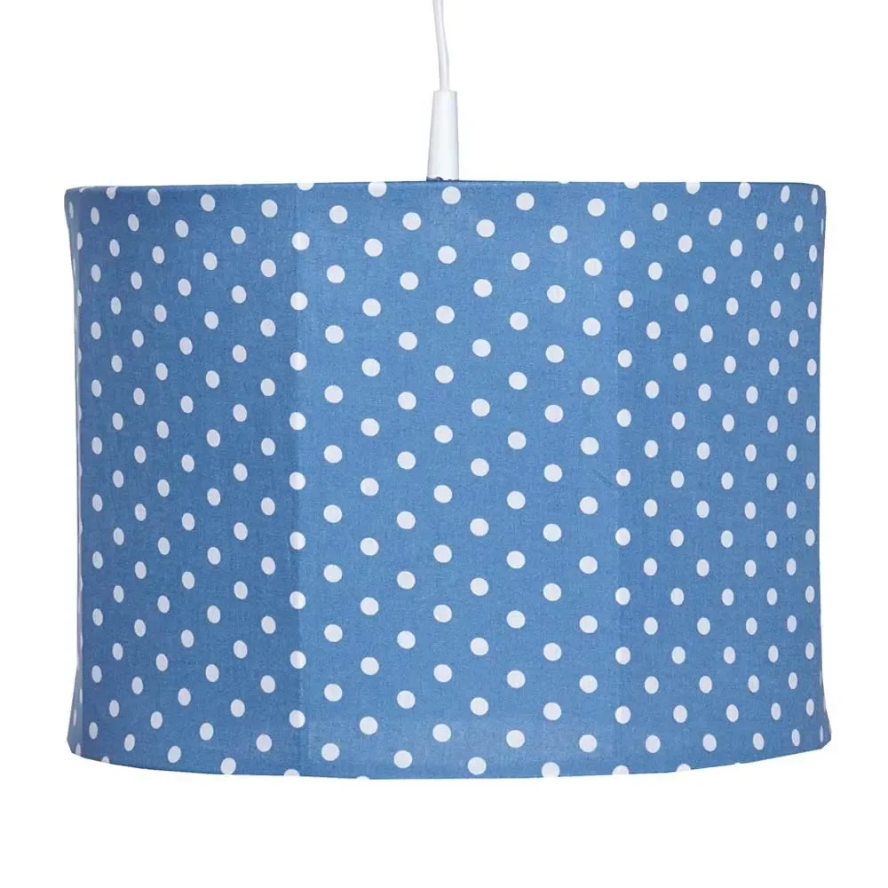 Bink Pendellampe Tupfen jeansblau