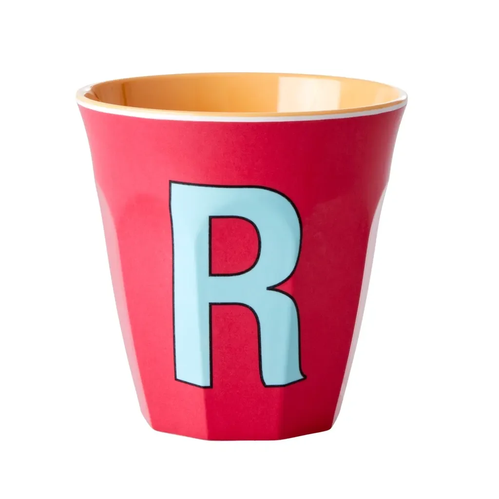 RICE Becher - R, 250 ml, Melamine, Farbe: Roter Kuss